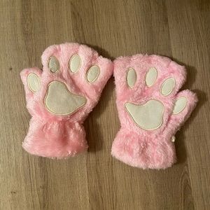 Cat Paw fingerless gloves